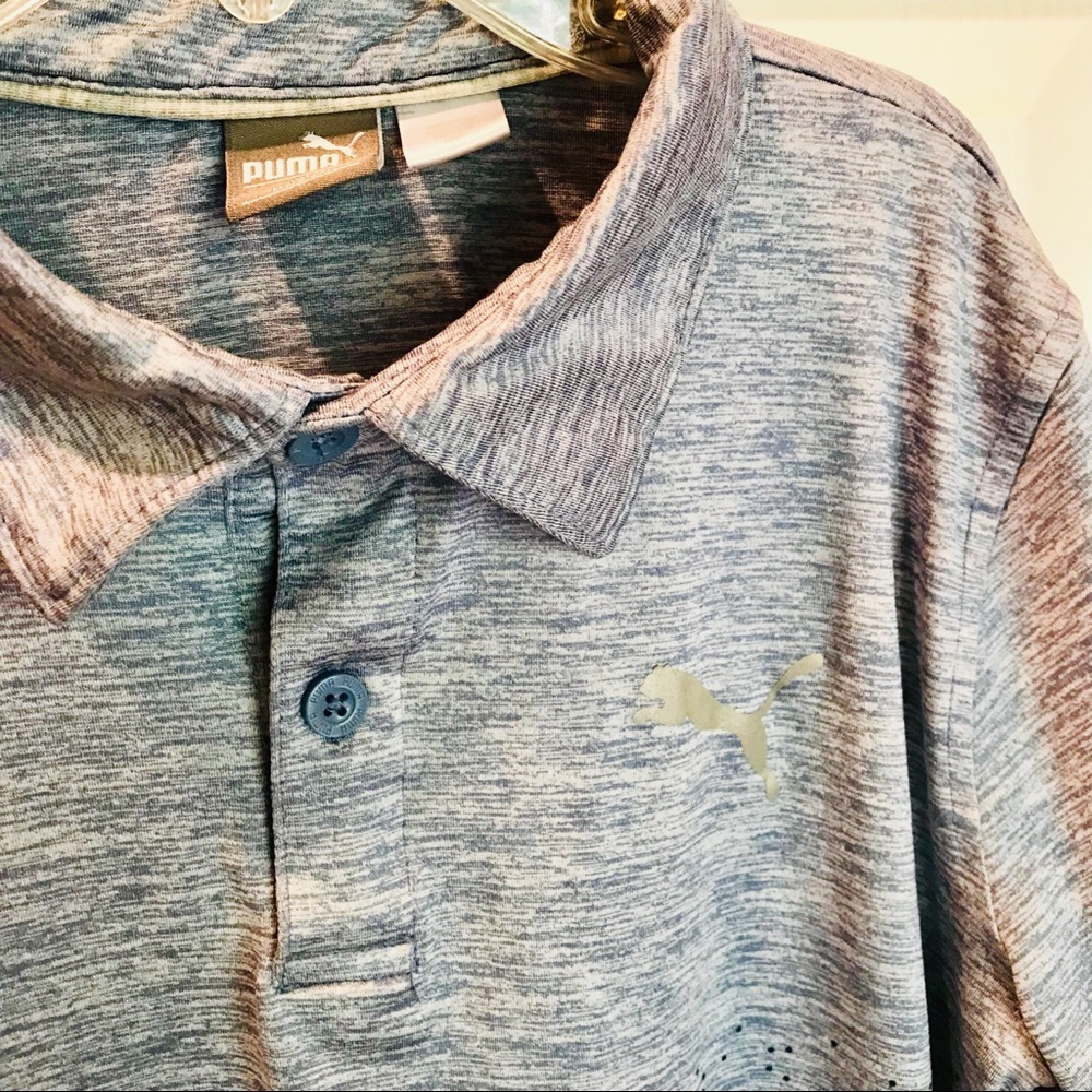 3/$10 Puma boys cross fade Drifit polo